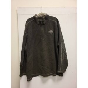 Harley Davidson MotorClothes 1/4 Zip Pullover Mens Sweater Motorcycle Biker Top